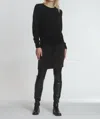 Label+thread Haley Knit Skirt In Brown/black In Black