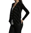 LABEL+THREAD LUXE COVER UP CARDIGAN IN BLACK/CHARCOAL