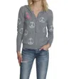 Label+thread Peace Out Hoodie In Grey In Grey
