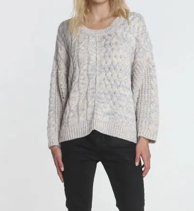 Label+thread Shiloh Medley Scoop Sweater In Dune In Grey