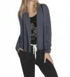 Label+thread Women's Brooklyn Drape Cardigan In Charcoal In Gray