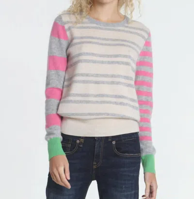 Label+thread Women's Jessie Stripe Crew Sweater In Dune