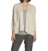 Label+thread Women's Luxe Chill Cardigan In Oatmeal/white In Multi