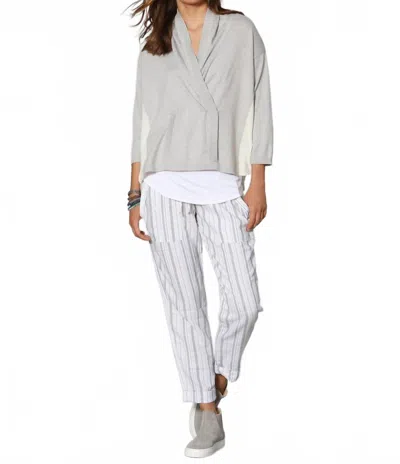 Label+thread Women's Poolside Pullover Top In Fog In Gray