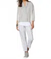 Label+thread Women's Poolside Pullover Top In Fog In Gray