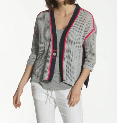 Label+thread Women's Refresh Cardigan In Grey/navy In Gray
