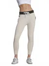 Label+thread Women's Slim Waffle Jogger In Oatmeal In Neutral