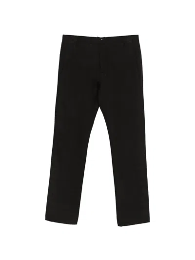 Label Under Construction Axis Textured Trousers In Black
