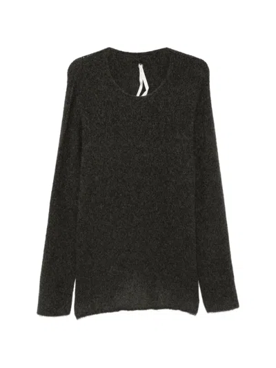 Label Under Construction Brushed-knit Sweater In Gray