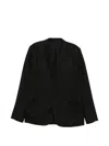 Label Under Construction Buttoned Front-pocket Blazer In Multi