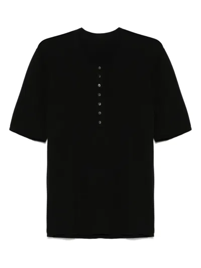 Label Under Construction Cotton T-shirt In Black