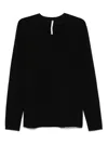 Label Under Construction Cotton T-shirt In Black