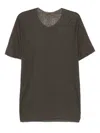 Label Under Construction Cotton T-shirt In Grey