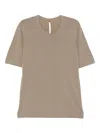 Label Under Construction Cotton T-shirt In Neutrals