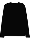 Label Under Construction Crew-neck Jumper In Black