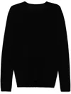 Label Under Construction Crew-neck Long Sleeves T-shirt In Black
