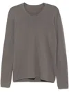 Label Under Construction Crew-neck T-shirt In Grey