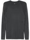 Label Under Construction Crew-neck T-shirt In Grey