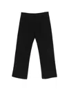 Label Under Construction Five-pocket Trousers In Black