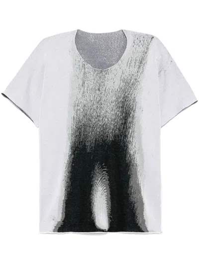 Label Under Construction Graphic-print T-shirt In Grey