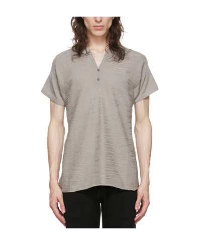 Label Under Construction Logo Short-sleeved Polo Shirt In Nude