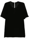 Label Under Construction Raw Edge T-shirt In Black