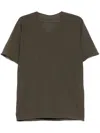 Label Under Construction Raw Edge T-shirt In Green