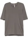Label Under Construction Raw Edge T-shirt In Grey