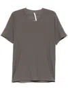 Label Under Construction Raw Edge T-shirt In Grey