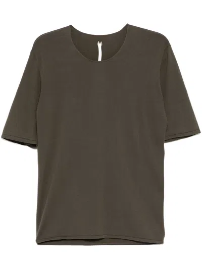 Label Under Construction Raw Edge T-shirt In Grün