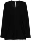 Label Under Construction Raw Edge T-shirt In Schwarz