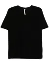 Label Under Construction Raw Edge T-shirt In Schwarz