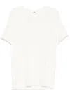 Label Under Construction Raw Edge T-shirt In White
