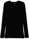 Label Under Construction Round-neck Jumper In Black