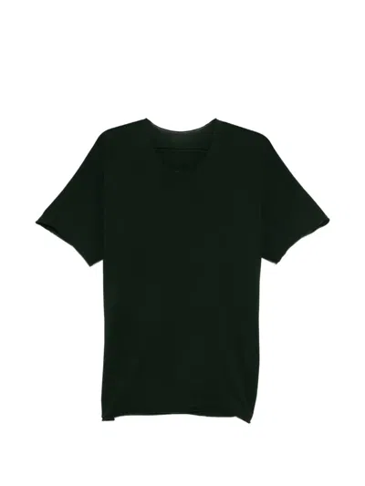 Label Under Construction Short-sleeved Sweater In Green