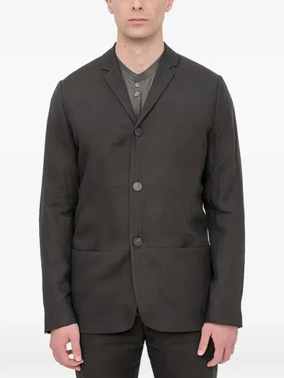 Label Under Construction Single-breasted Blazer In Black