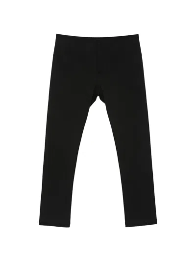 Label Under Construction Straight-leg Trousers In Black
