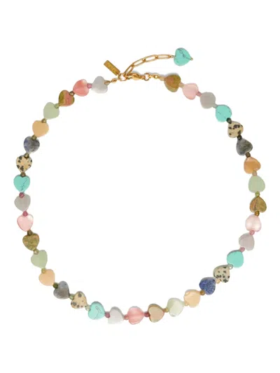 Labelled Jewellery Gemstone-embellishment Necklace In Neutral
