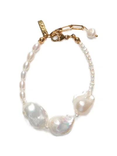 Labelled Jewellery Pearl Bracelet In White