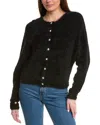 Labiz Fuzzy Cardigan In Black