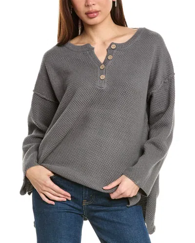 Labiz Henley Sweater In Grey