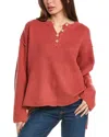 Labiz Henley Sweater In Red