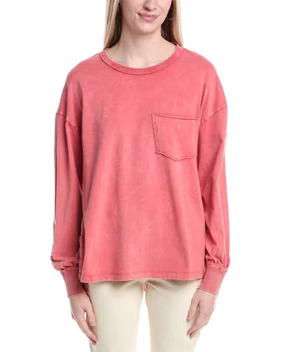 Labiz High-low Pocket Top In Red