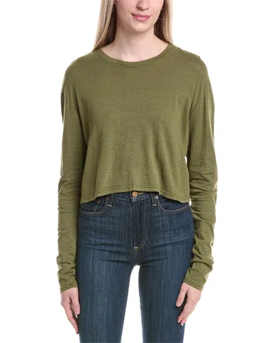 Labiz Jersey Long Sleeve Top In Green