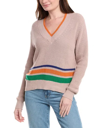 Labiz Lalamia V-neck Pullover In Brown