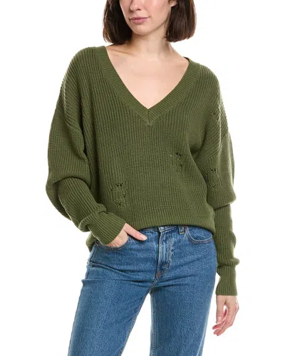 Labiz Lalamia V-neck Sweater In Green