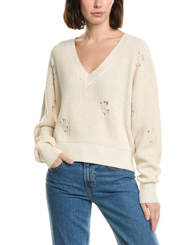 Labiz Lalamia V-neck Sweater In White