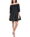 Labiz Off-the-shoulder Mini Dress In Blue