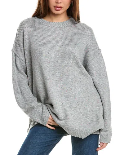 Labiz Oversized Wool-blend Sweater In Grey