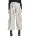 Labiz Parachute Pant In Silver